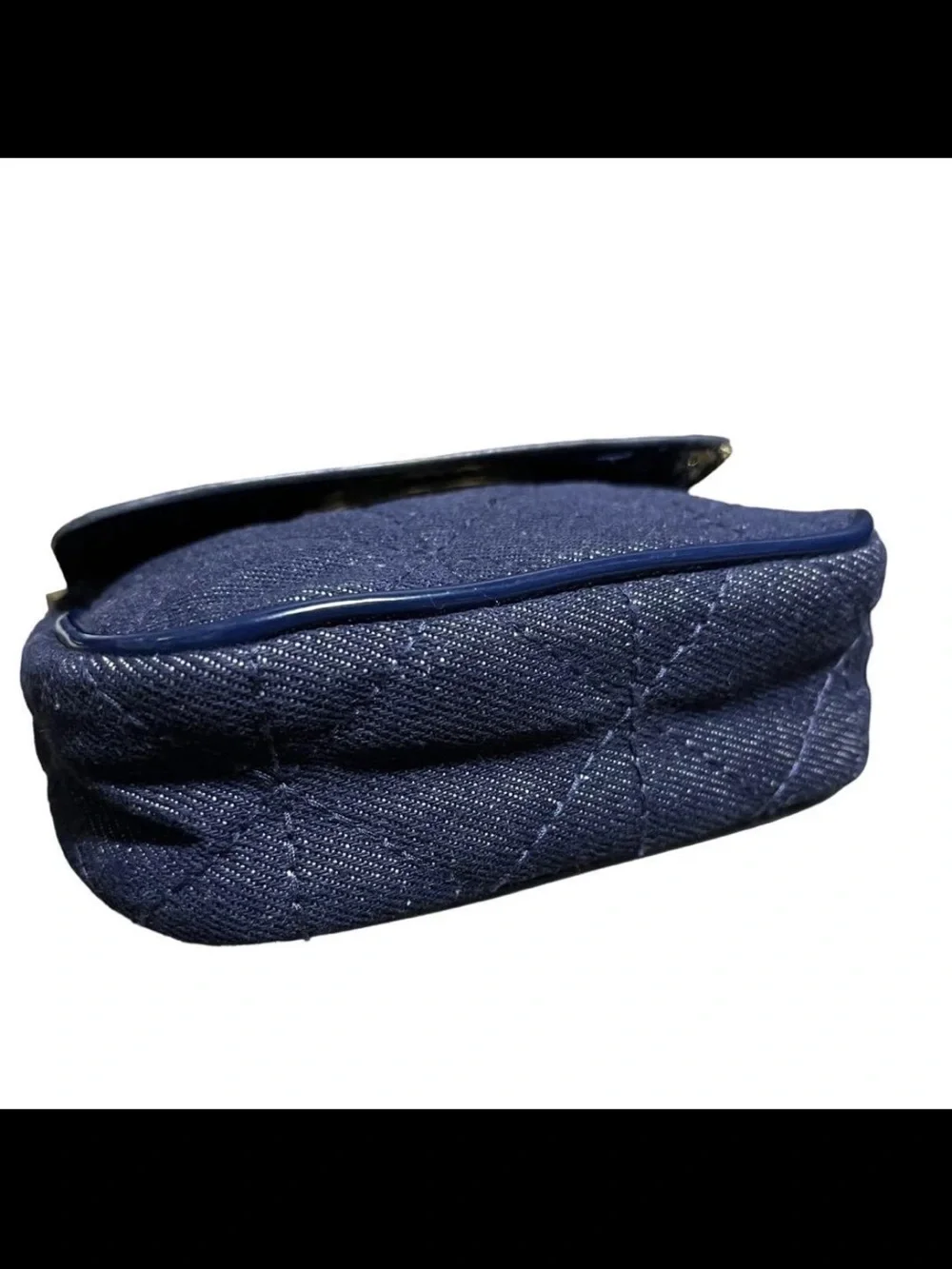 Mulberry Navy Quilted Denim and Leather Crossbody Bag